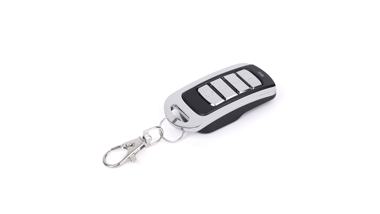 Garage door remote control, isolated on white background