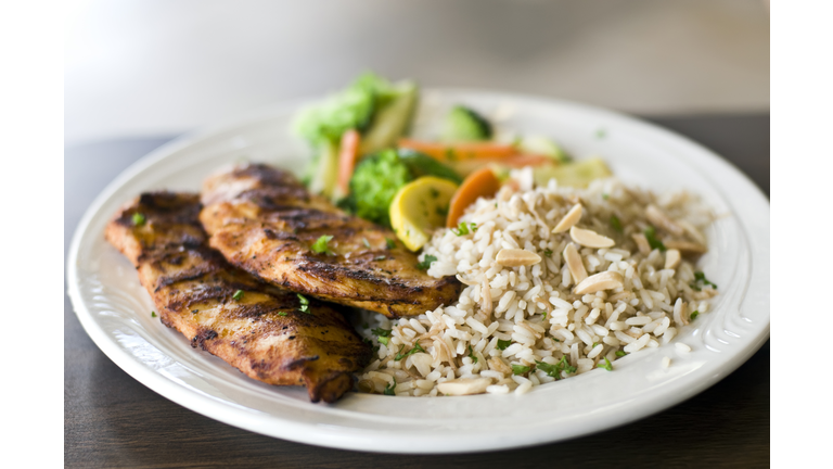 Grilled Chicken breast and rice