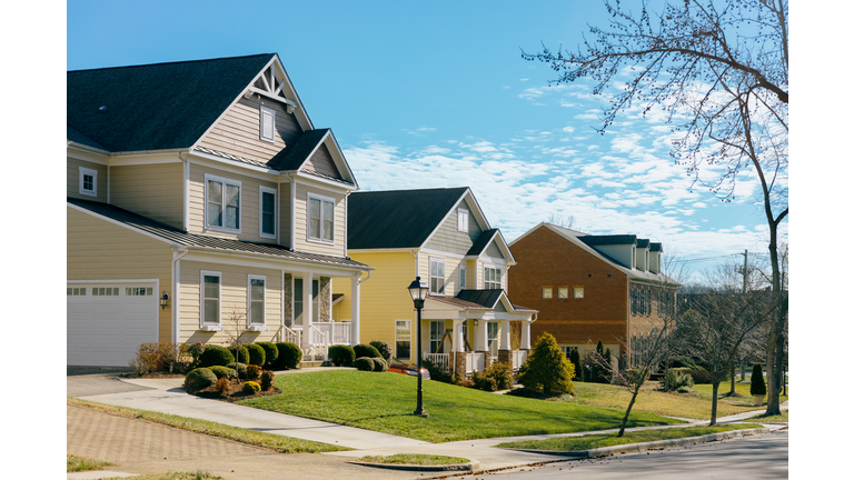 Row of Single Family Homes in Alexandria, Virginia