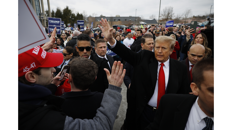 Donald Trump Holds New Hampshire Primary Night Event In Nashua, New Hampshire