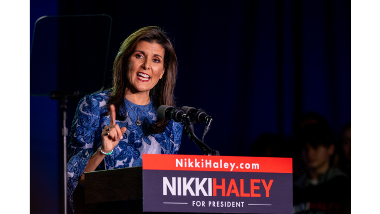 Republican Presidential Candidate Nikki Haley Holds New Hampshire Primary Night Event In Concord