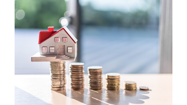 Home concept, Home savings, Selling home, Money and house, Business and finance concept Money and House