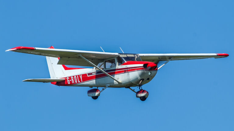 Cessna F172N at Leeds Bradford Airport.