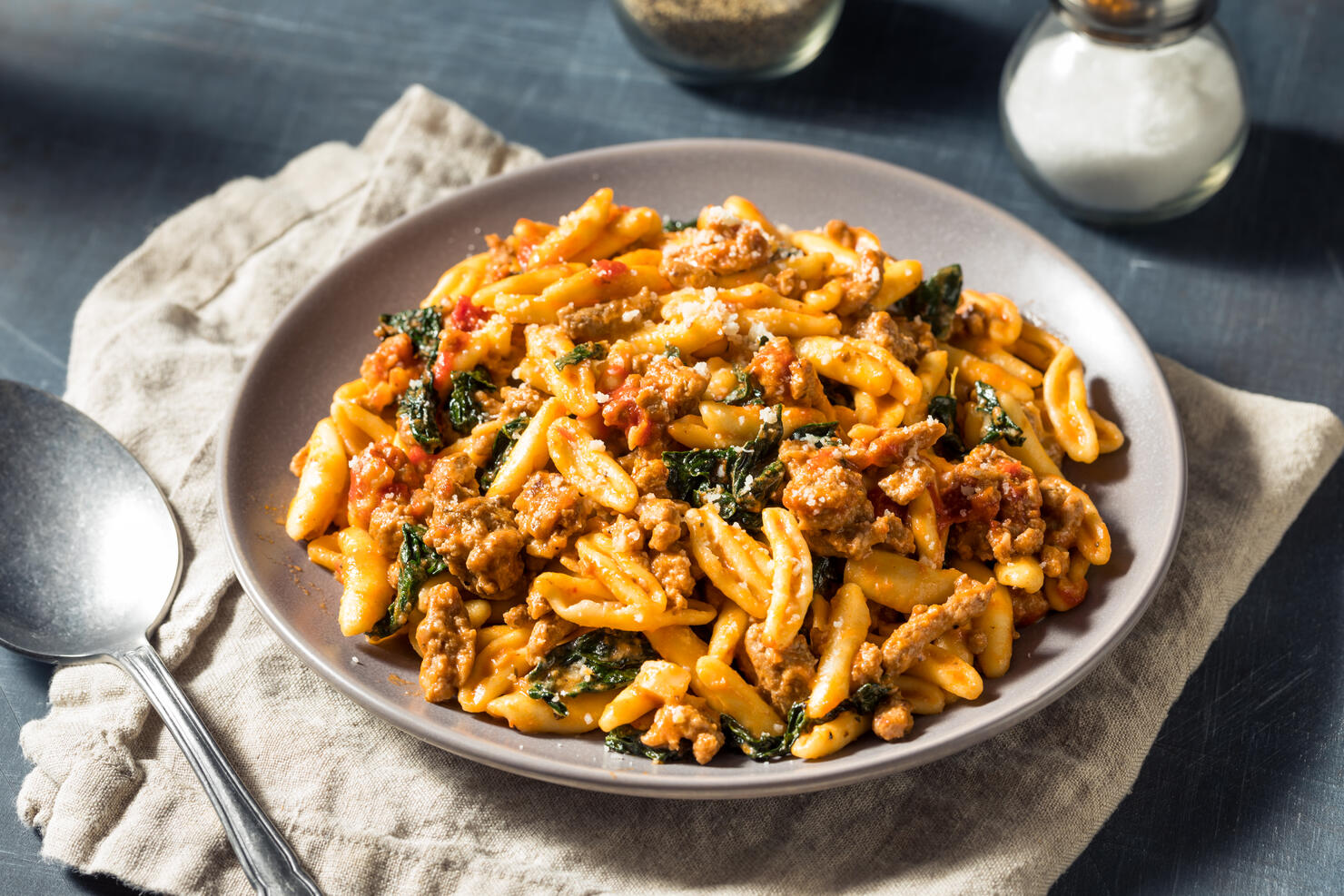 Homemade Cavatelli Pasta Dinner
