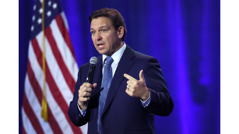 Florida Governor Ron DeSantis Speaks At The Freedom Blueprint In Iowa