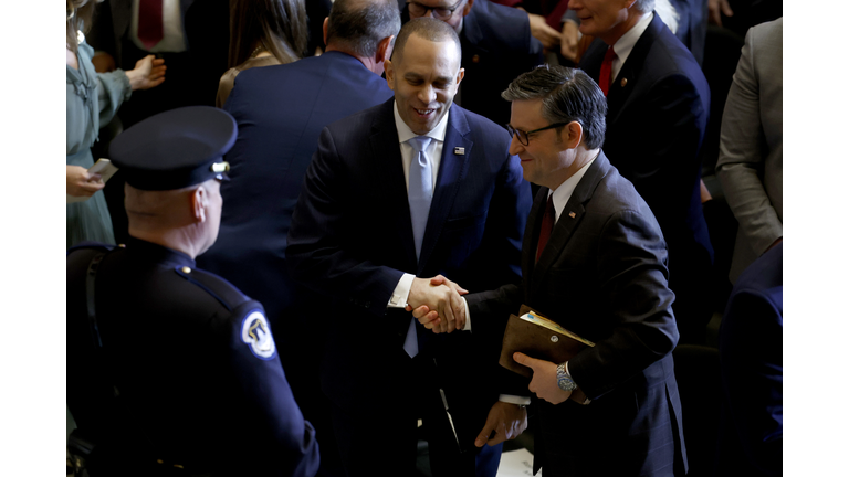 President Biden Attends National Prayer Breakfast On Capitol Hill