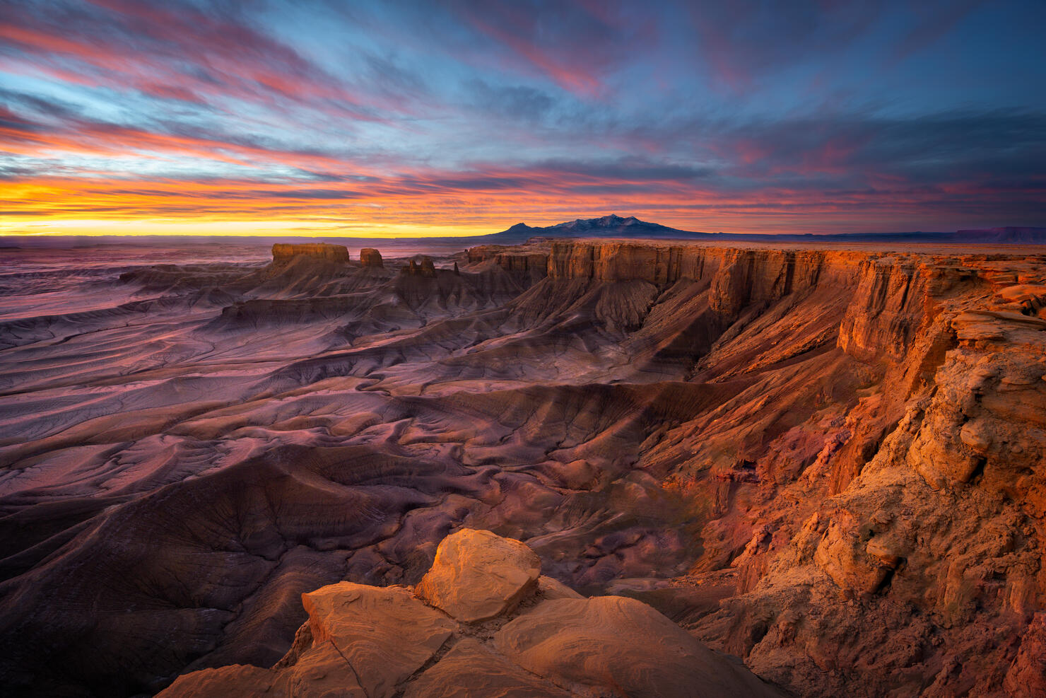Sunrise at Moonscape Overlook