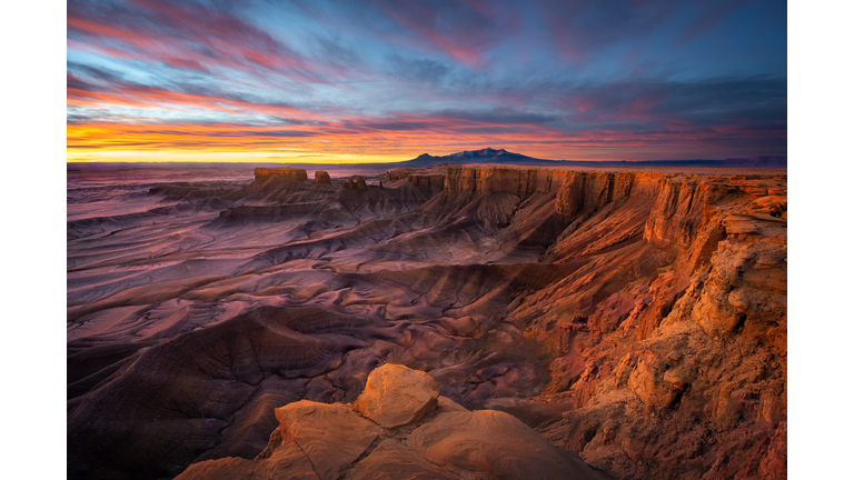 Sunrise at Moonscape Overlook