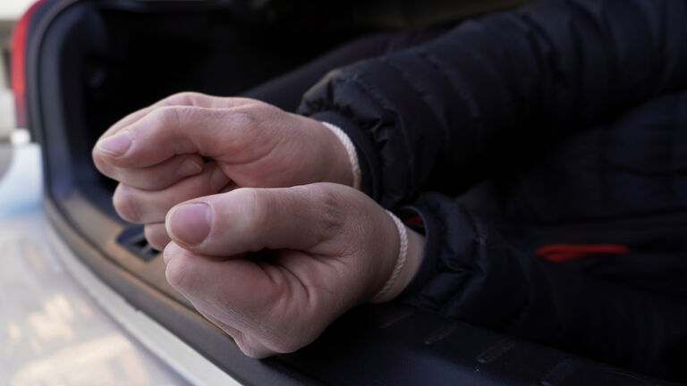 bound human hands