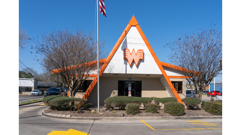 A Whataburger restaurant in Pearland, TX, USA.