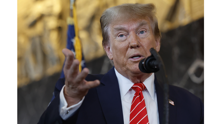 Former President Trump Visits The Teamsters Headquarters In Washington, D.C.