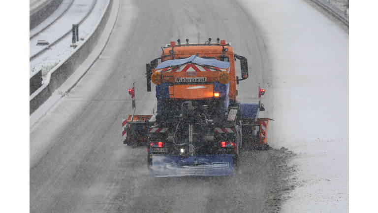 Heavy Snowstorm Expected Across Middle And Southern Germany