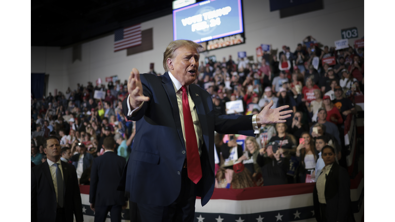 Former President Trump Holds Campaign Rally In Conway, South Carolina