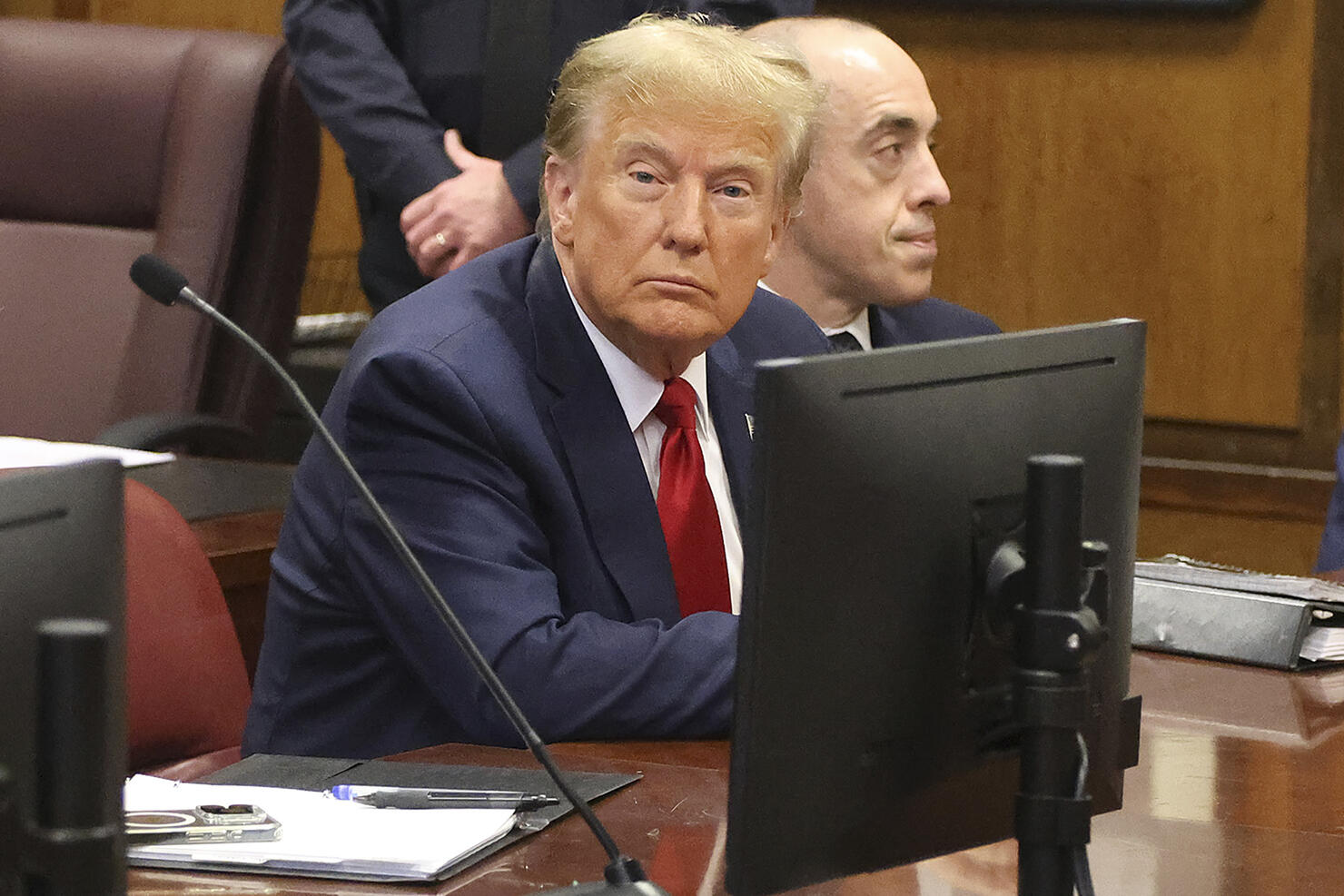 Donald Trump Attends Pre-Trial Hearing In New York Hush Money Case