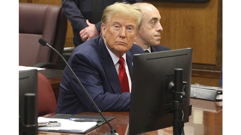 Donald Trump Attends Pre-Trial Hearing In New York Hush Money Case
