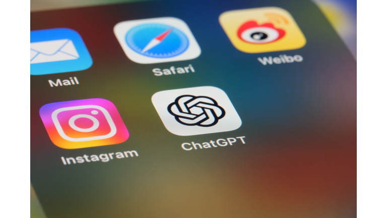 ChatGPT official app icon on screen