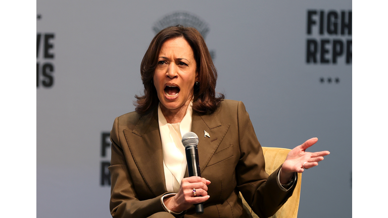 Vice President Kamala Harris Continues Her "Fight For Reproductive Freedoms" Tour In San Jose, CA