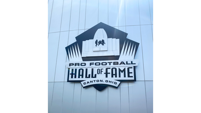 The Iconic Pro Football Hall of Fame Sign Gracing the Side of a Majestic Building