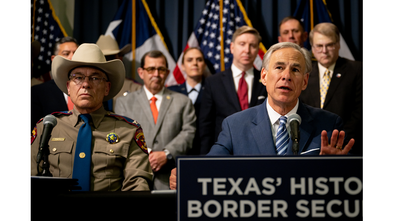 Texas Governor Abbott Holds Border Security Bill Signing At Texas Capitol