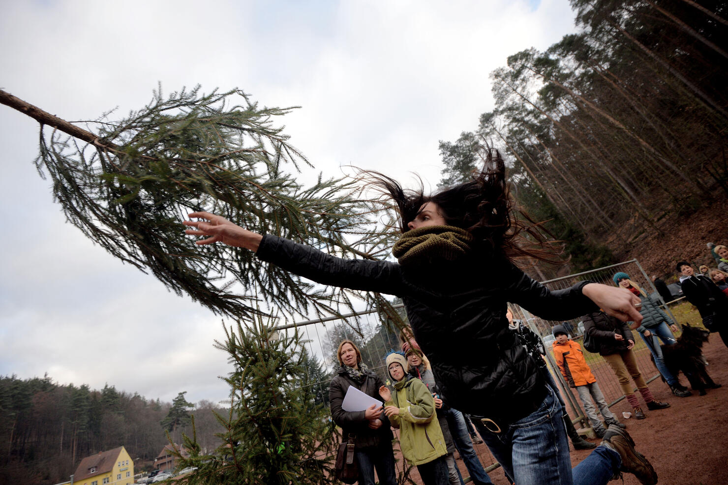 Christmas Tree Throwing World Championships