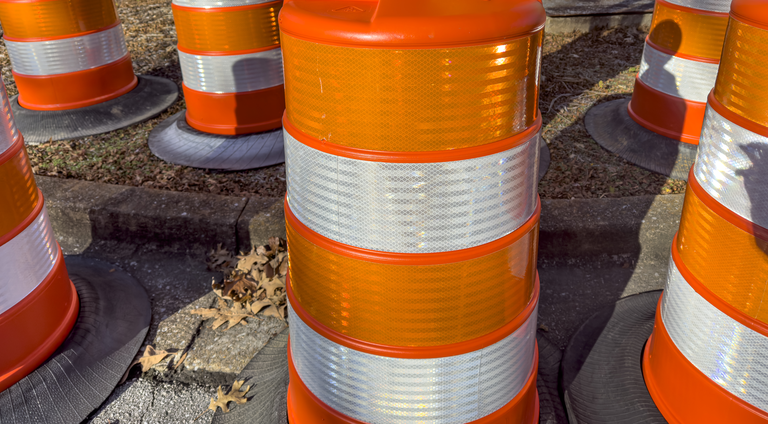 Road Transportation Construction Safety Barrels