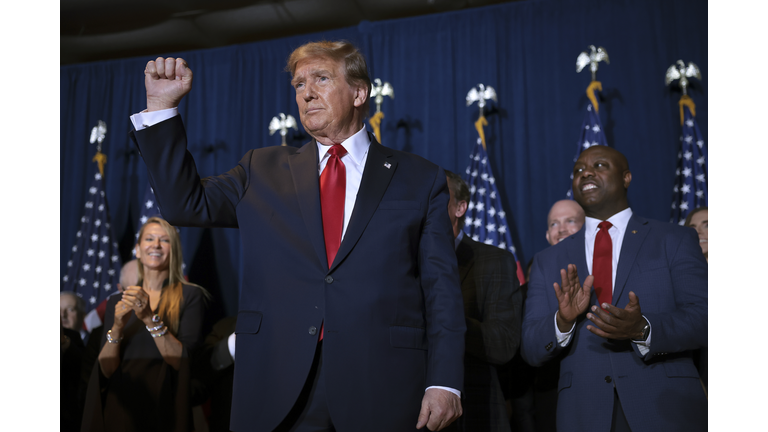 Donald Trump Holds Primary Night Event In Columbia, SC