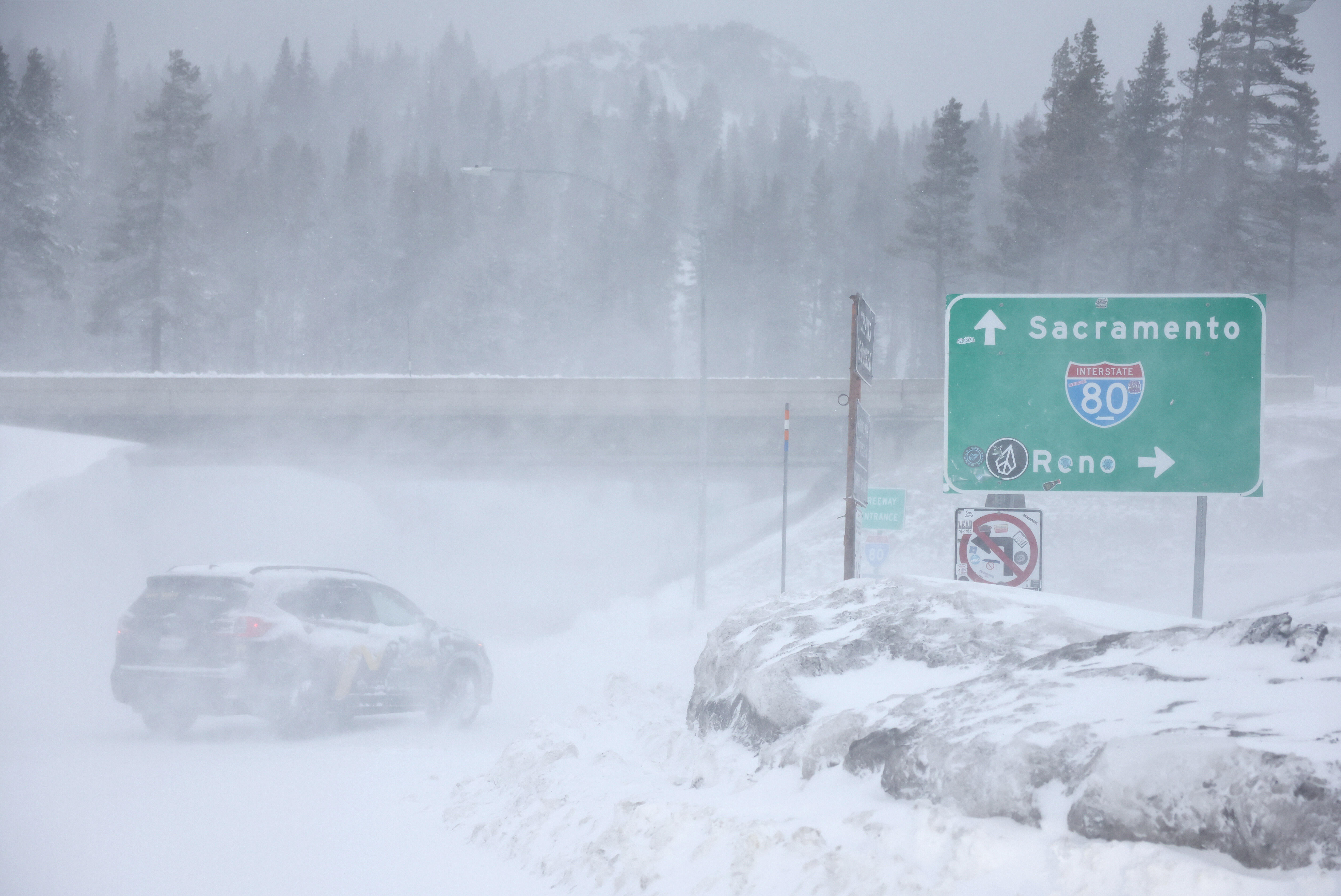 Life-Threatening Blizzard Slams California With Snow, 140+ MPH Wind Gusts