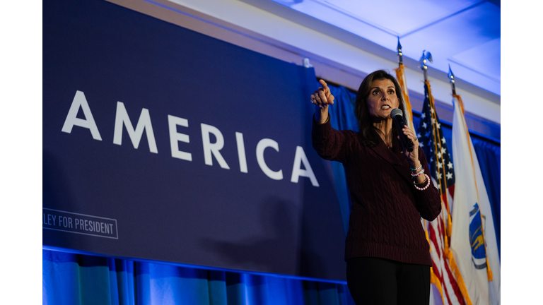 Presidential Candidate Nikki Haley Campaigns In Massachusetts