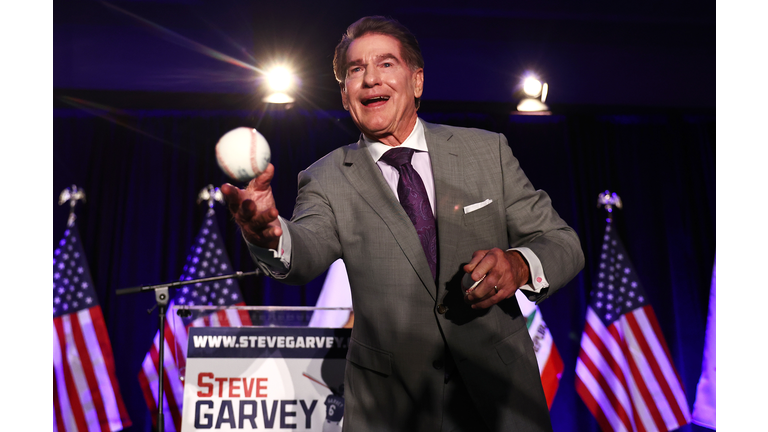 California Senate Candidate Steve Garvey Holds Primary Election Night Party