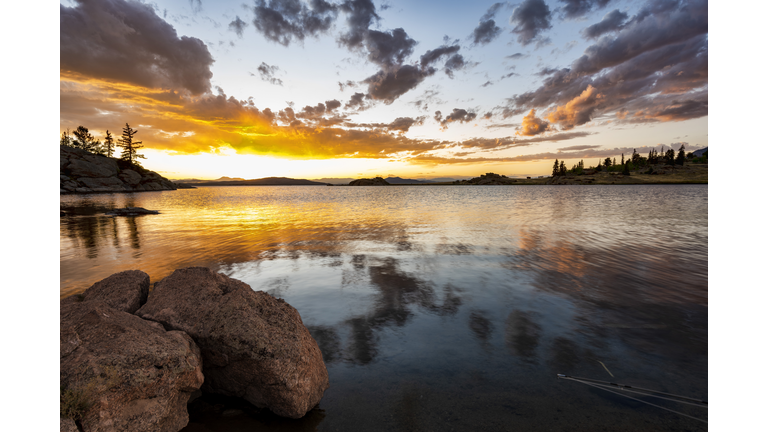 Eleven Mile Reservoir sunrise