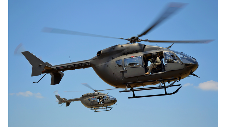 Two UH-72 Lakota Helicopters