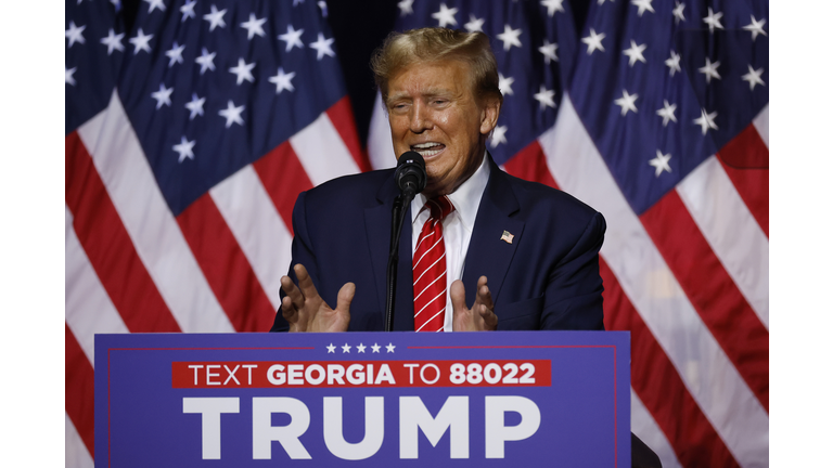 Donald Trump Holds Campaign Rally In Rome, GA