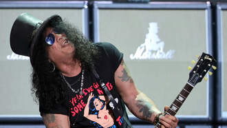 Slash, Brian Johnson and Steven Tyler in "Killing Floor"