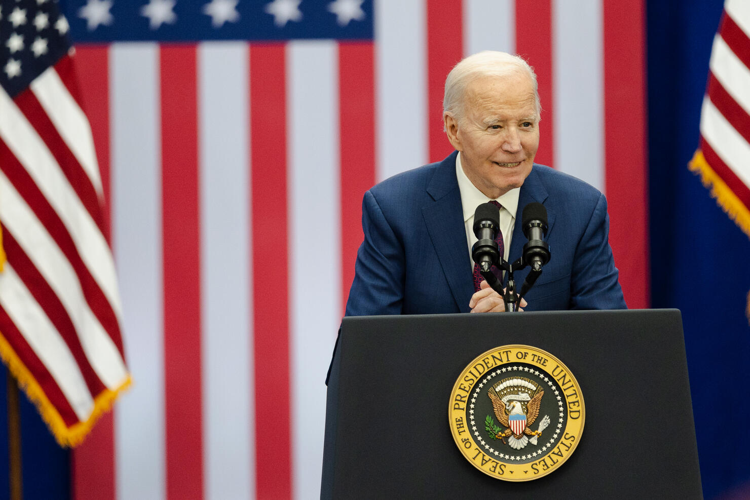 President Biden Speaks In New Hampshire On Lowering Costs