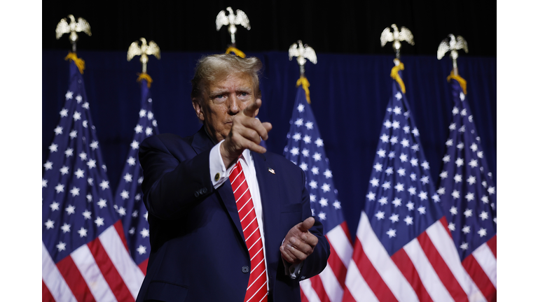 Donald Trump Holds Campaign Rally In Rome, GA