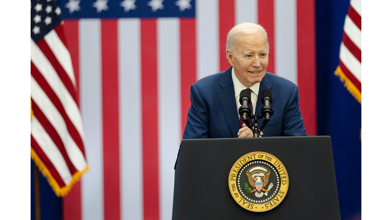 President Biden Speaks In New Hampshire On Lowering Costs