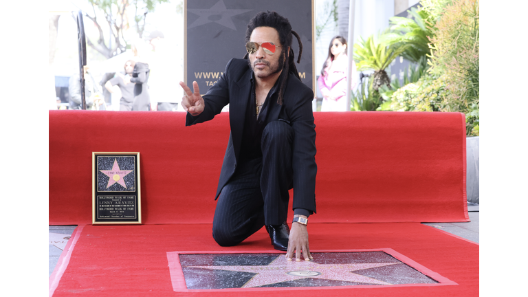 Lenny Kravitz Honored With Star On The Hollywood Walk Of Fame