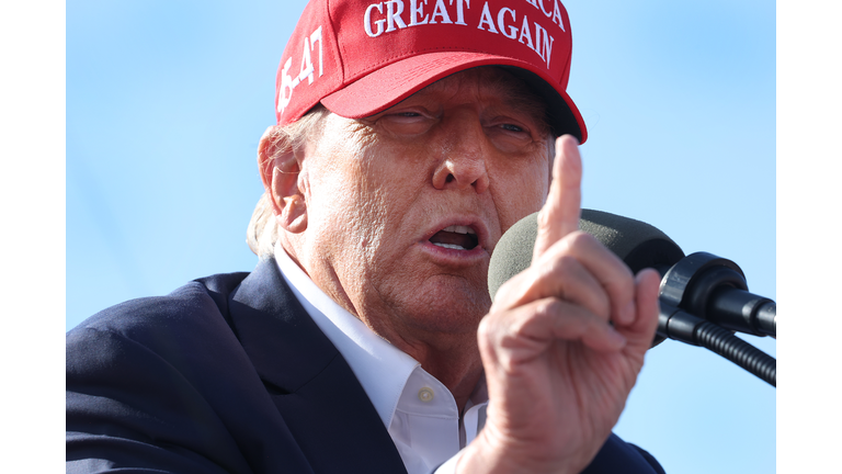Former President Trump Holds A Campaign Rally In Ohio