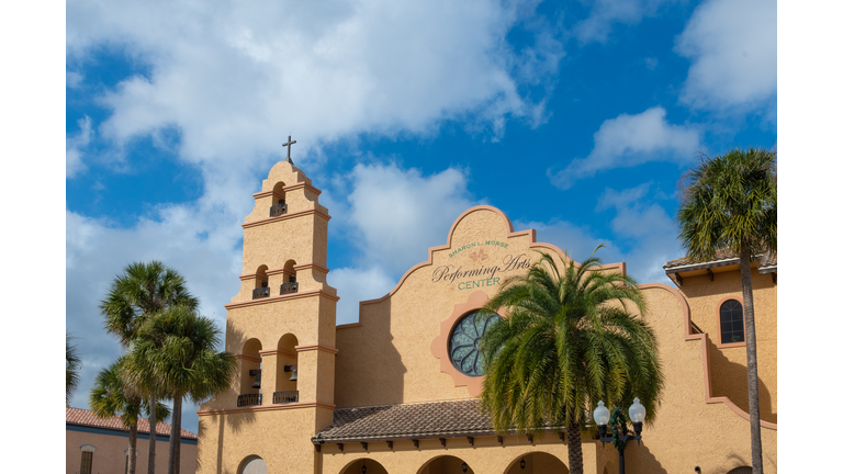 Spanish Church in The Villages, Florida Downtown
