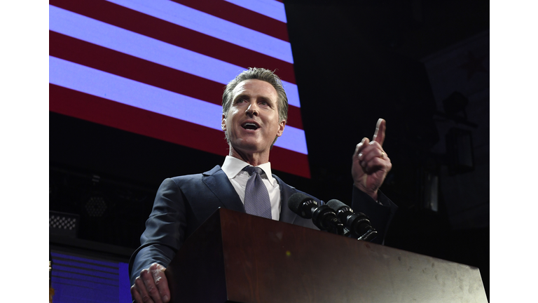 Democratic Gubernatorial Candidate Gavin Newsom Holds Election Night Event In LA