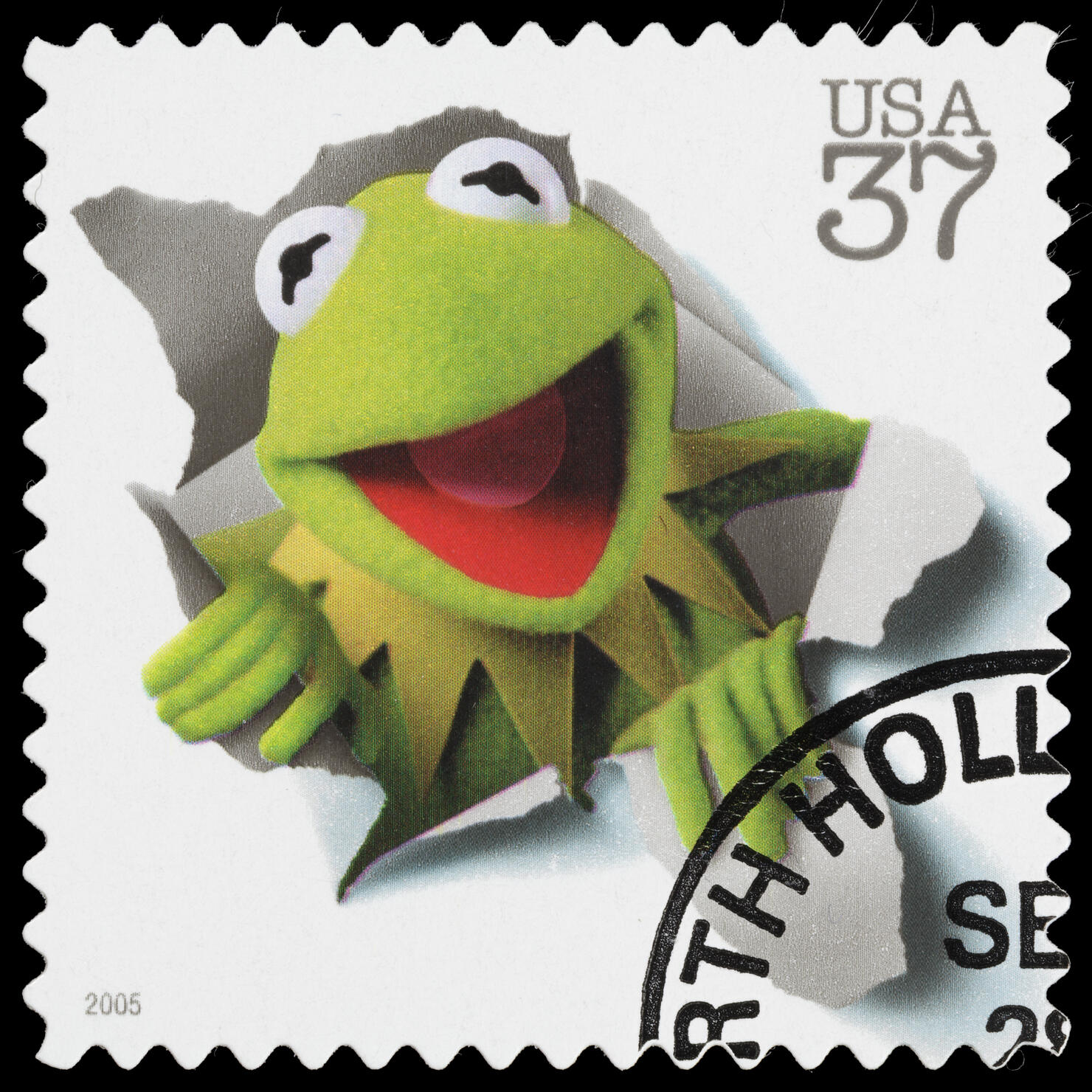 USA Kermit the Frog postage stamp