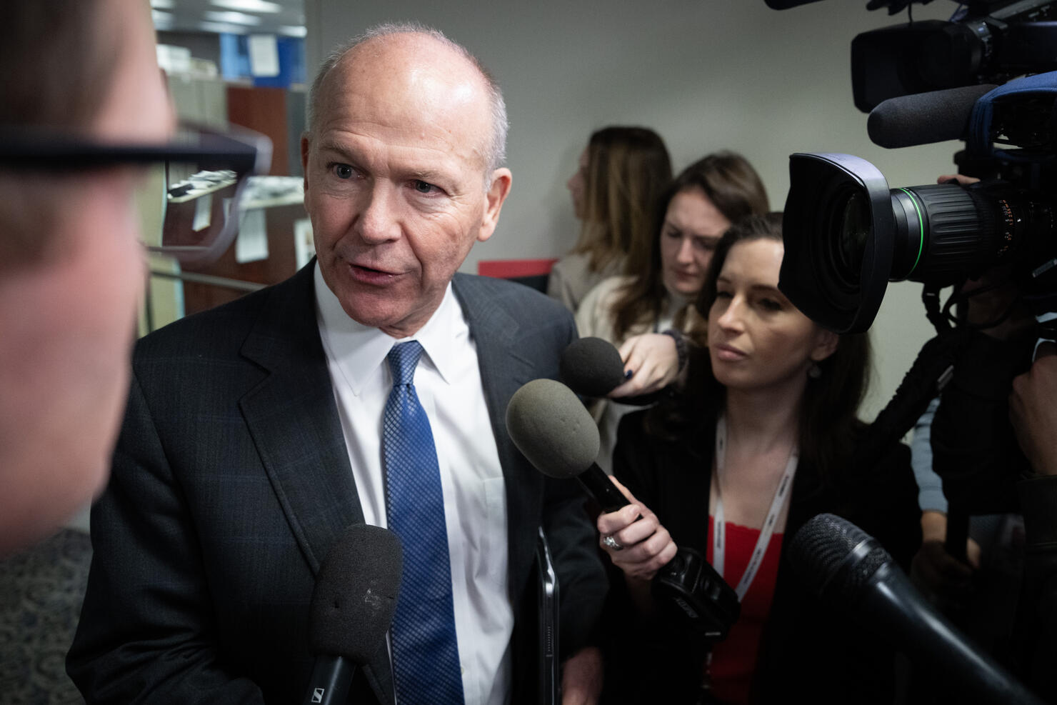 Boeing CEO Dave Calhoun Meets With Lawmakers On Capitol Hill