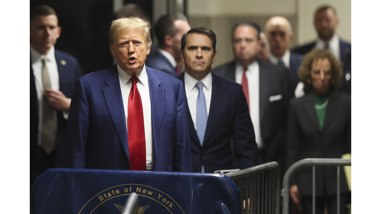 Former President Donald Trump Attends Pre-Trial Hearing In New York Hush Money Case