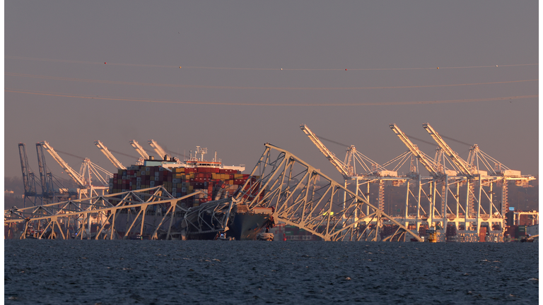 Baltimore's Francis Scott Key Bridge Collapses After Being Struck By Cargo Ship