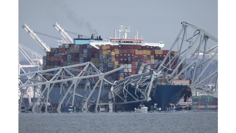 Baltimore's Francis Scott Key Bridge Collapses After Being Struck By Cargo Ship