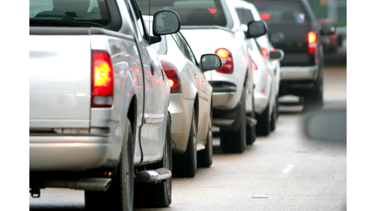 Car Tail lights in Traffic