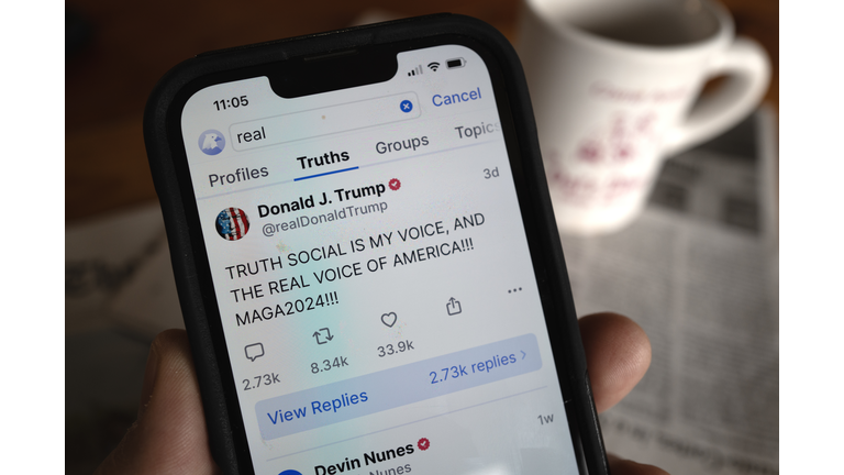 Former President Donald Trump's Social Media Company To Begin Public Trading After Merger