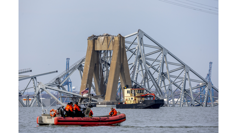 Baltimore's Francis Scott Key Bridge Collapses After Being Struck By Cargo Ship