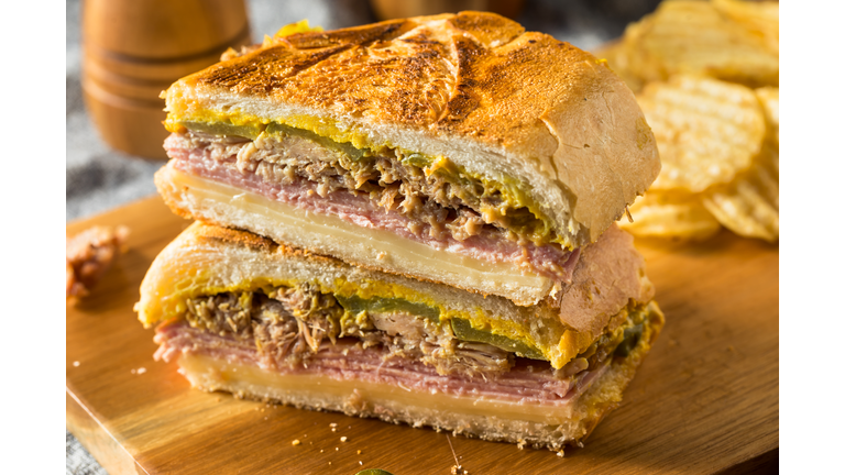Hearty Homemade Cubano Pork Sandwich