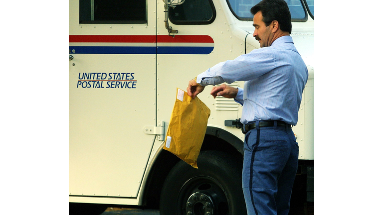 An unidentified US Postal Service employ